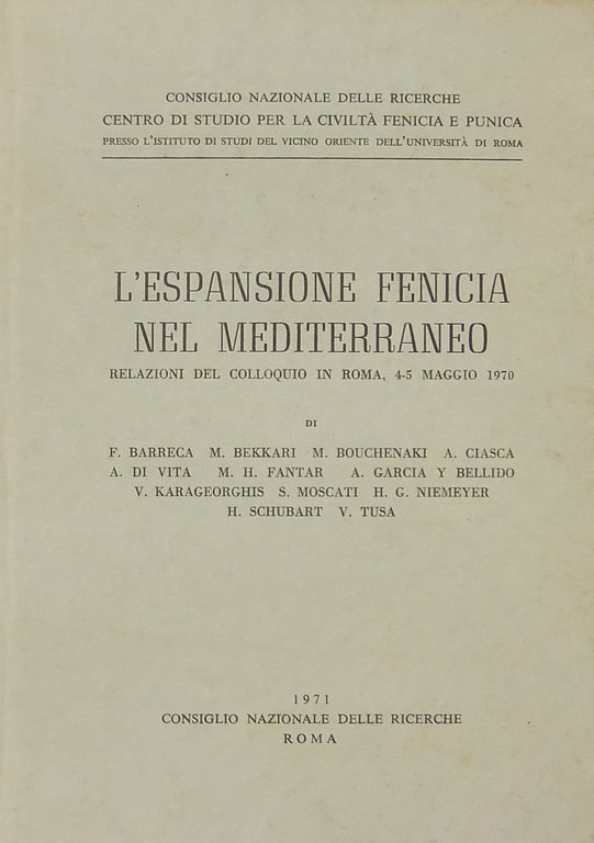 L'espansione fenicia nel Mediterraneo. Relazioni del colloquio in Roma 4-5 … | Immagine Gallery 2