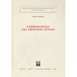 L'immediatezza nel processo penale