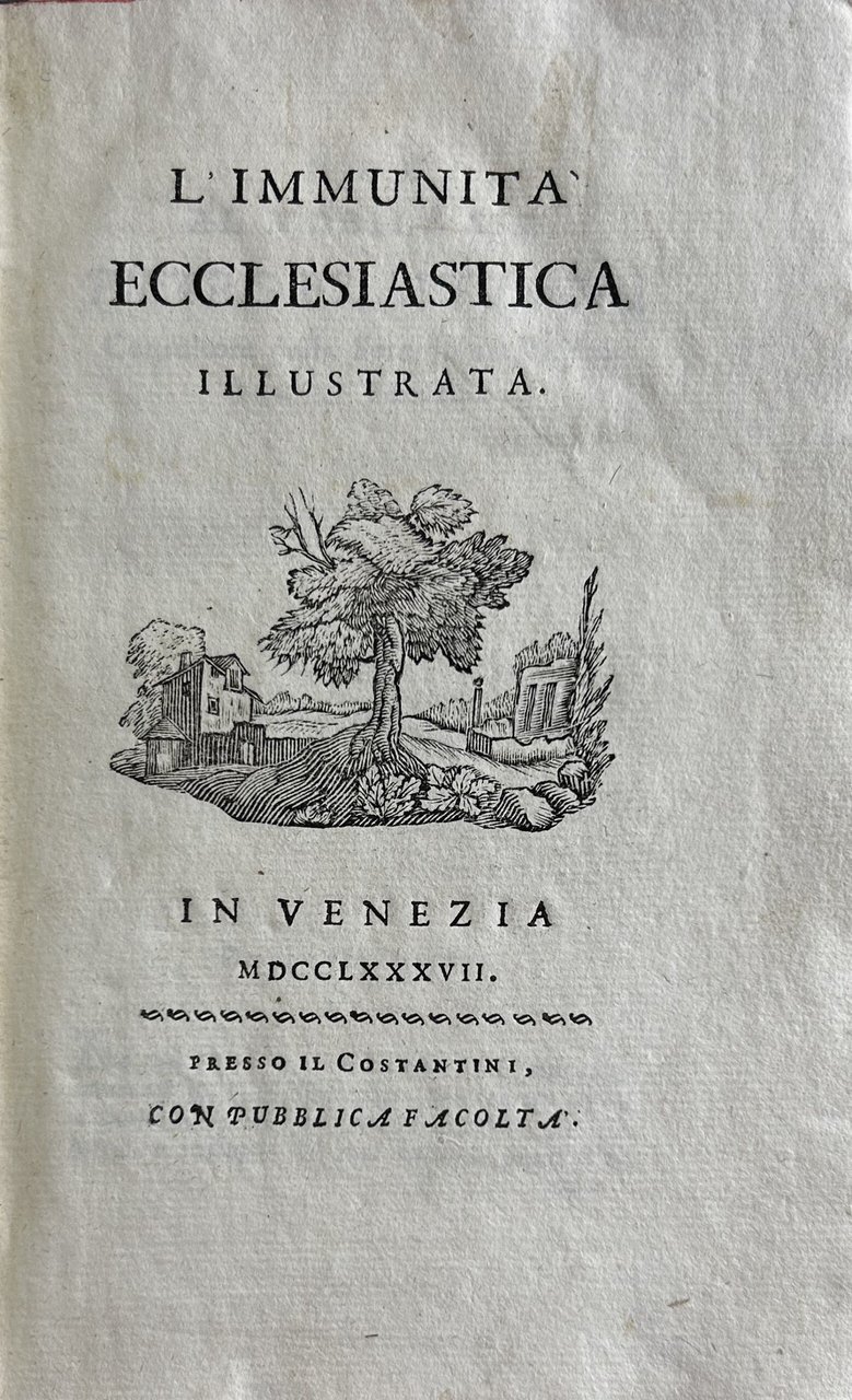 L'immunitˆ ecclesiastica illustrata | Immagine principale