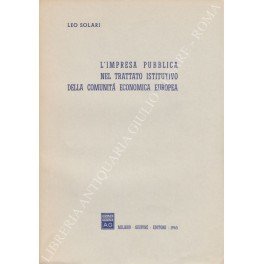 L'impresa pubblica nel trattato istitutivo della comunità economica europea | Immagine principale