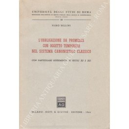 L'obbligazione da promessa con oggetto temporale nel sistema canonistico classico. … | Immagine principale
