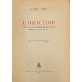 L'omicidio. Studio su un'indagine criminologica compiuta in Danimarca. With statistical … | Immagine Gallery 1
