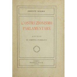 L'ostruzionismo parlamentare e i possibili rimedi. Studio di diritto pubblico