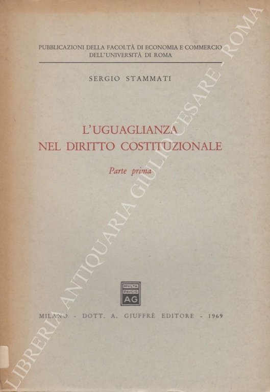 L'uguaglianza nel diritto costituzionale. Parte prima (unico pubblicato) | Immagine Gallery 2