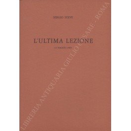 L'ultima lezione (15 maggio 1985)