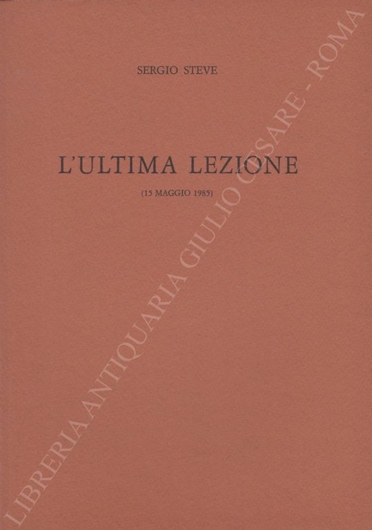 L'ultima lezione (15 maggio 1985) | Immagine Gallery 2