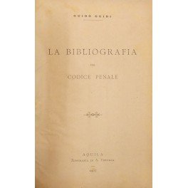 La bibliografia del codice penale