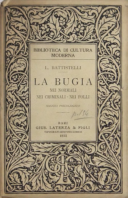 La bugia. Nei normali nei criminali nei folli. Saggio psicologico. … | Immagine Gallery 2