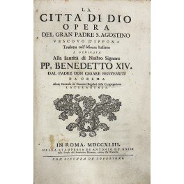 La Citta' di Dio opera del grande Padre S. Agostino … | Immagine Gallery 2