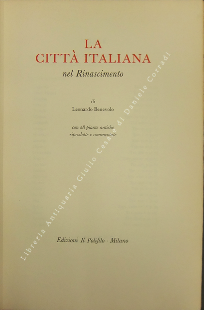 La città italiana nel Rinascimento. Con 28 piante antiche riprodotte … | Immagine Gallery 2
