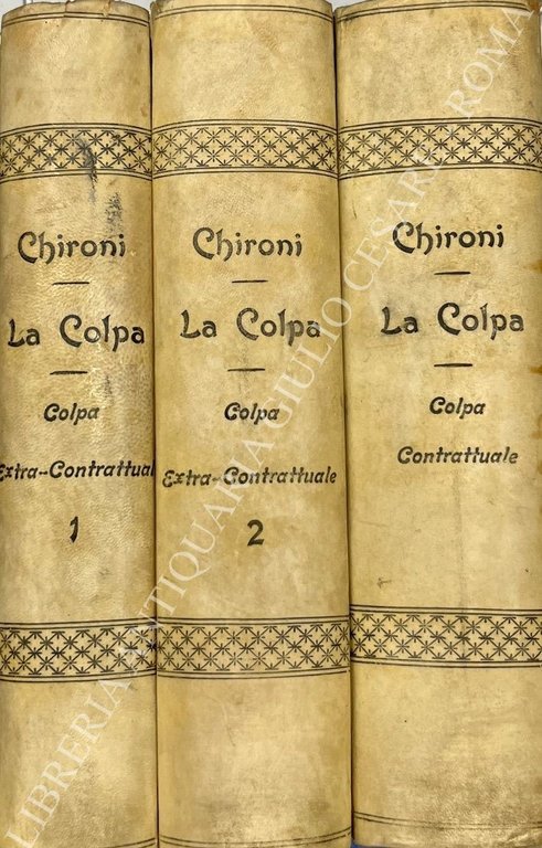 La colpa nel diritto civile odierno. Vol. I-II - Colpa … | Immagine Gallery 2