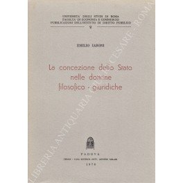 La concezione dello stato nelle dottrine filosofico-giuridiche
