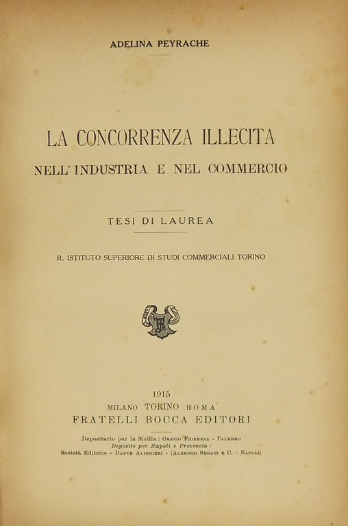 La concorrenza illecita nell'industria e nel commercio. Tesi di laurea. … | Immagine Gallery 2