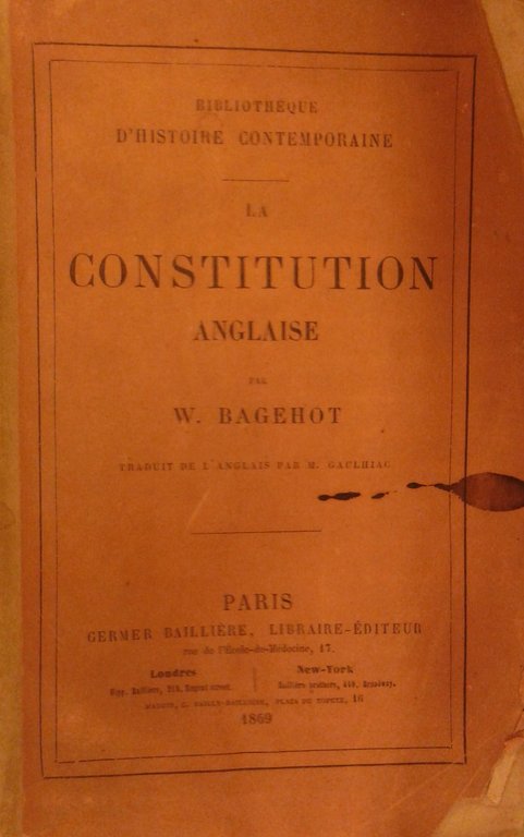 La constitution anglaise. Traduit de l'anglais par M. Gaulhiac | Immagine Gallery 2