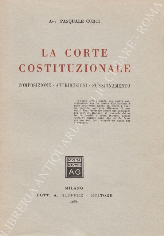 La corte costituzionale. Composizione, attribuzioni, funzionamento | Immagine Gallery 2