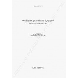 La definizione di contratto e l'autonomia contrattuale in diritto musulmano: …