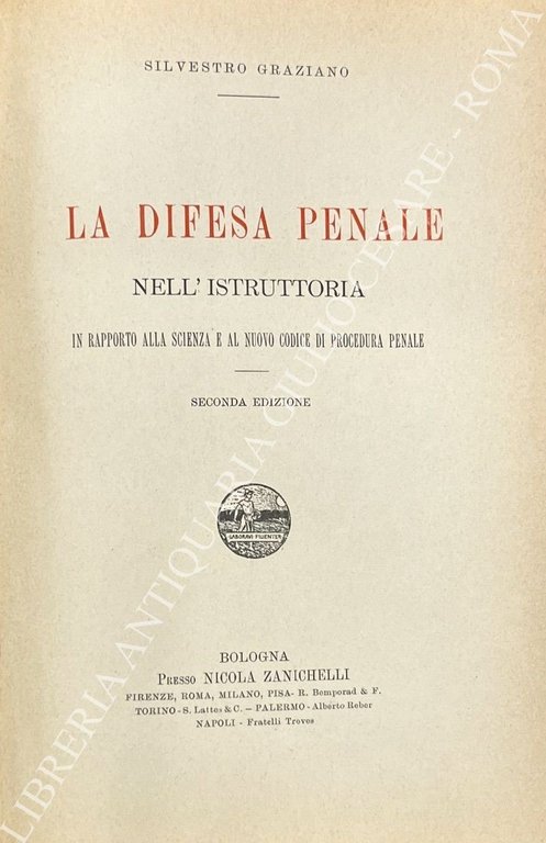La difesa penale nell'istruttoria in rapporto alla scienza e al … | Immagine Gallery 2