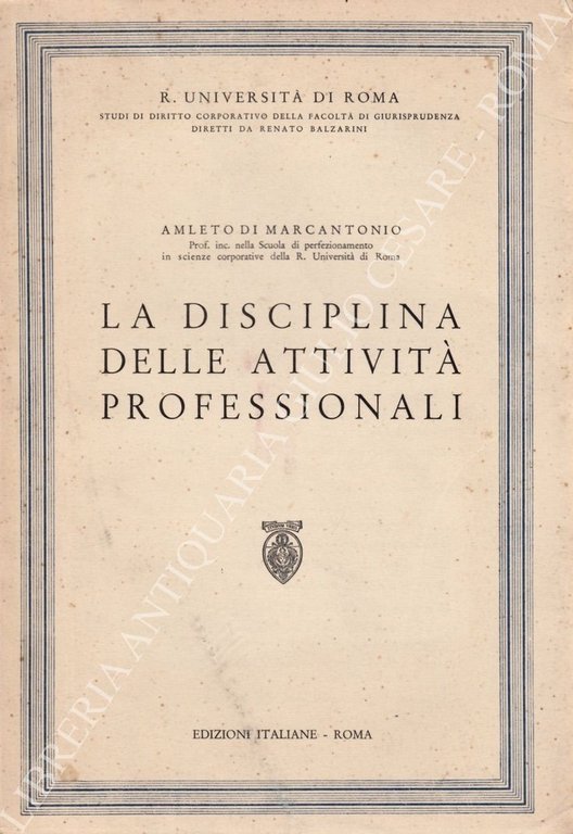 La disciplina delle attività professionali. (Breve esame delle disposizioni contenute … | Immagine Gallery 2