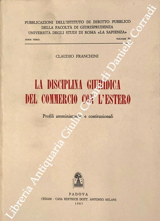 La disciplina giuridica del commercio con l'estero. Profili amministrativi e … | Immagine Gallery 2