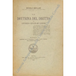 La dottrina del diritto di Goffredo Guglielmo Leibniz memoria presentata …