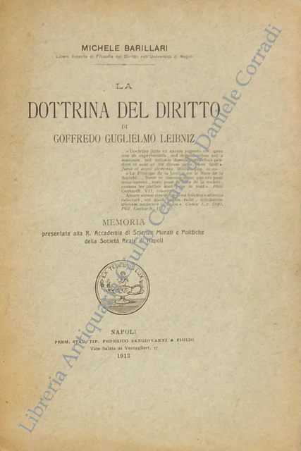 La dottrina del diritto di Goffredo Guglielmo Leibniz memoria presentata … | Immagine Gallery 2