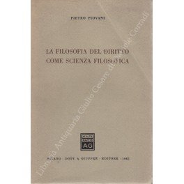 La filosofia del diritto come scienza filosofica