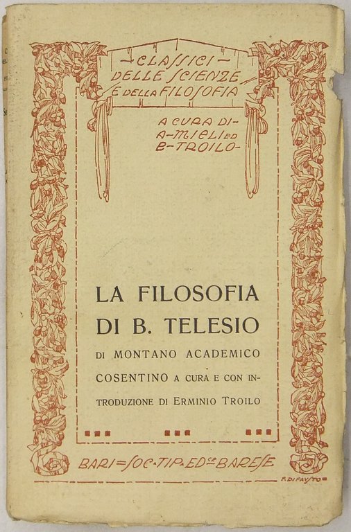 La filosofia di B. Telesio. A cura e con introduzione … | Immagine Gallery 2