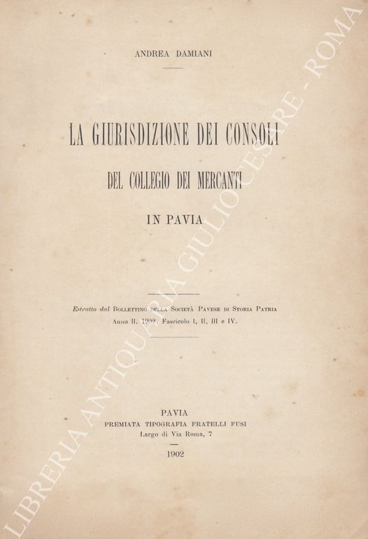 La giurisdizione dei consoli del Collegio dei Mercanti in Pavia | Immagine Gallery 2