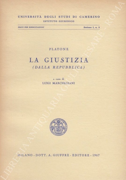 La giustizia (dalla Repubblica). A cura di Luigi Marchegiani | Immagine Gallery 2