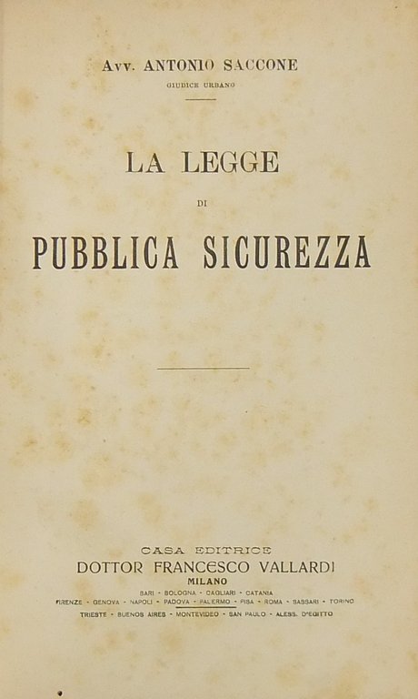 La legge di pubblica sicurezza | Immagine Gallery 2