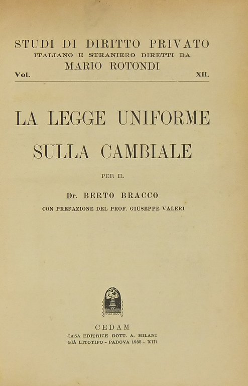 La legge uniforme sulla cambiale. Con prefazione del prof. Giuseppe … | Immagine Gallery 2