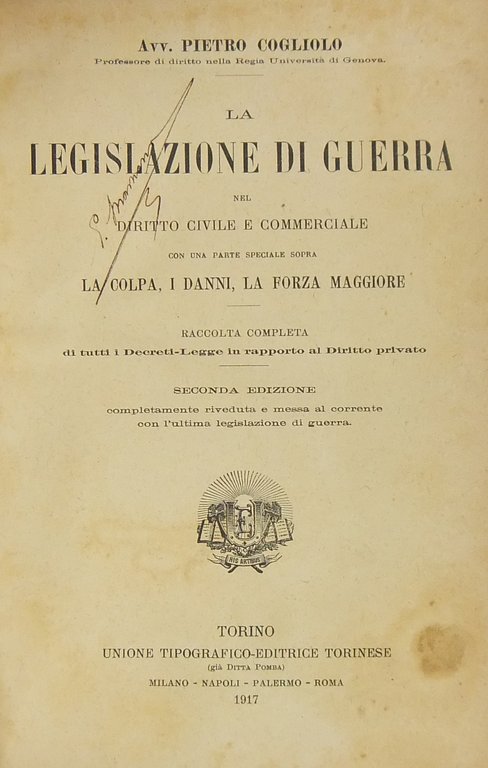 La legislazione di guerra nel diritto civile e commerciale. Con … | Immagine Gallery 2