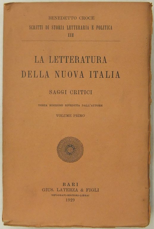 La letteratura della nuova Italia. Saggi critici. Volume primo | Immagine Gallery 2