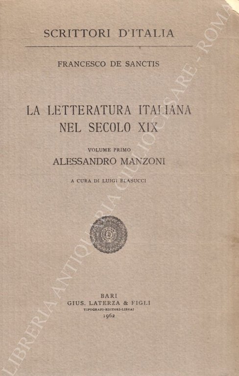La letteratura italiana nel secolo XIX. Vol. I - Alessandro … | Immagine Gallery 2