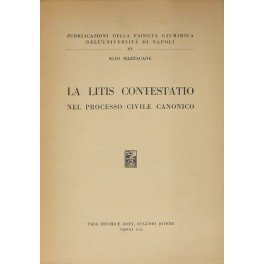 La litis contestatio nel processo civile canonico