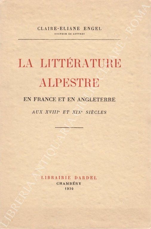 La litterature alpestre en France et en Angleterre aux XVIII … | Immagine Gallery 2