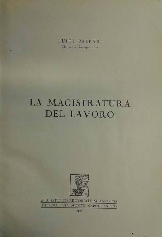 La magistratura del lavoro | Immagine Gallery 2