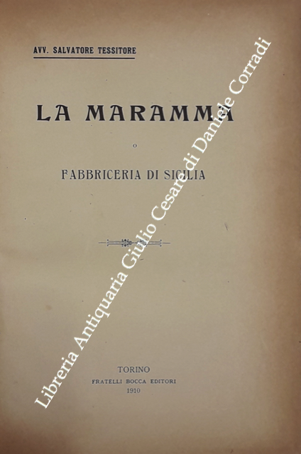 La maramma o fabbriceria di Sicilia | Immagine Gallery 2