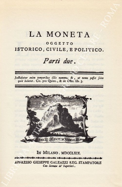 La moneta oggetto istorico, civile, e politico. Parti due | Immagine Gallery 2