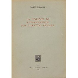 La nozione di appartenenza nel diritto penale