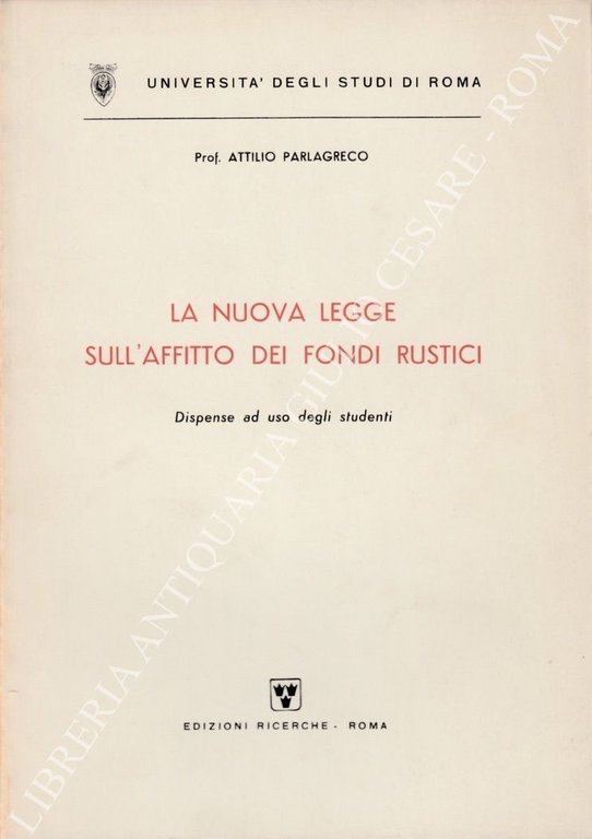 La nuova legge sull'affitto dei fondi rustici. Dispense ad uso … | Immagine Gallery 2