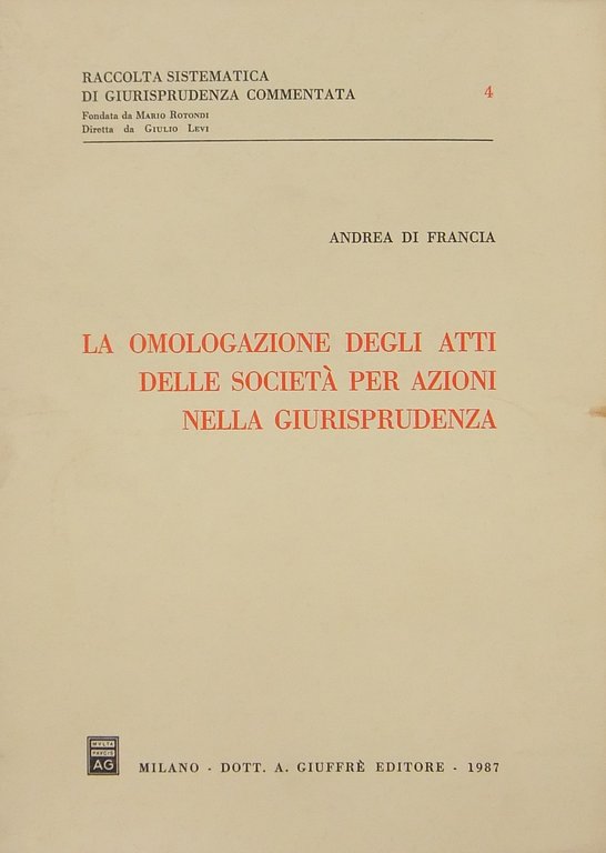 La omologazione degli atti delle società per azioni nella giurisprudenza | Immagine Gallery 2