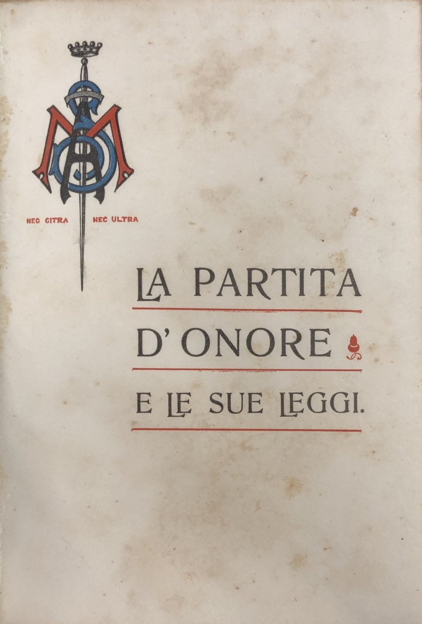 La partita d'onore e le sue leggi | Immagine principale