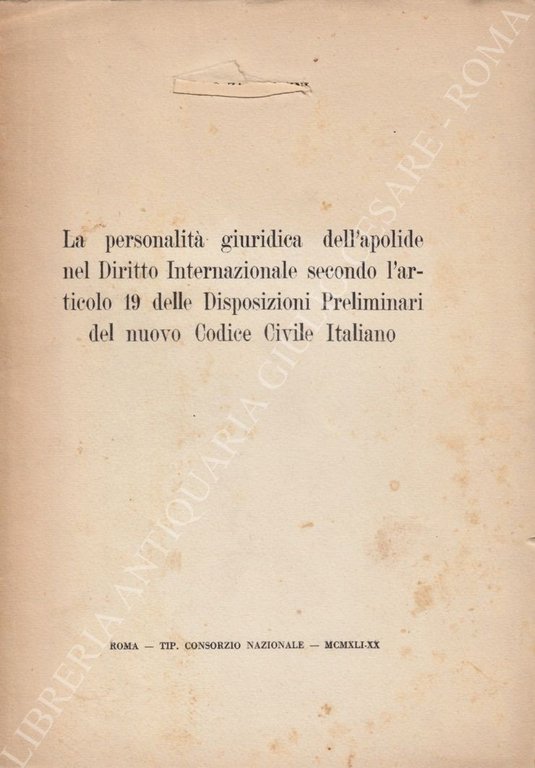 La personalità giuridica dell'apolide nel Diritto Internazionale secondo l'articolo 19 … | Immagine Gallery 2