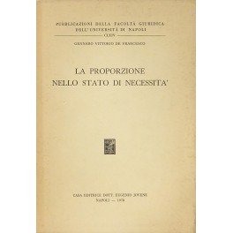 La proporzione nello stato di necessita