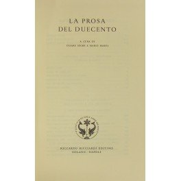 La prosa del duecento. A cura di Cesare Segre e …