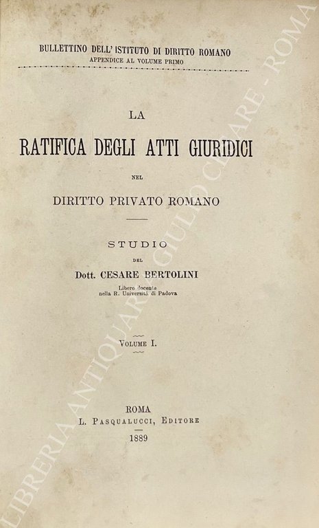 La ratifica degli atti giuridici nel diritto privato romano | Immagine Gallery 2