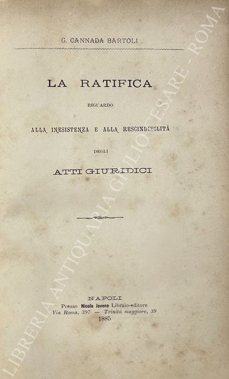 La ratifica riguardo alla inesistenza e alla rescindibilità degli atti … | Immagine Gallery 2