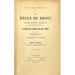 La regle de droit. Analyse generale, specialites souverainete des etats, …