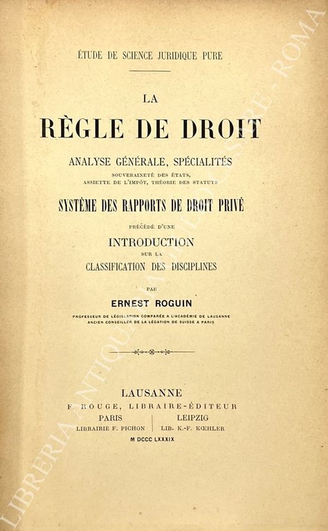 La regle de droit. Analyse generale, specialites souverainete des etats, … | Immagine Gallery 2
